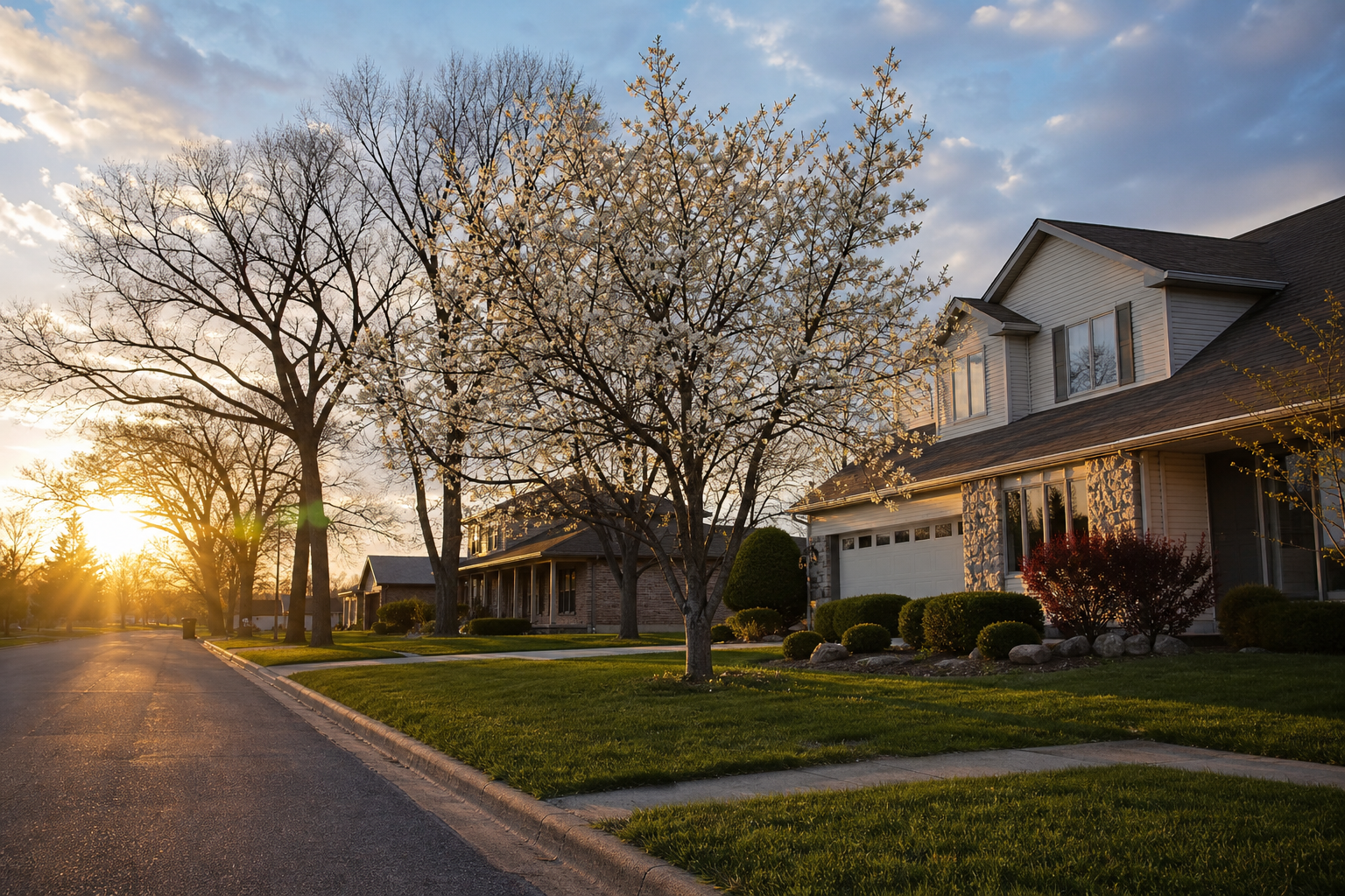 A residential street in its seasonal colours in Bourbonnais, IL — Bourbonnais When Market Data Conflicts